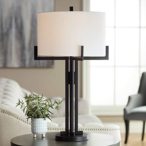 Madrid 31 1 2" Large Table Lamp Black Minimalist Modern Industrial