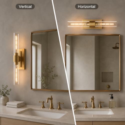 Gold Wall Sconces Set of Two (Gold / 2 Pack)