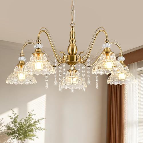 Chandelier with Flower Shade