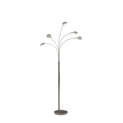 Orion Arc Floor Lamp for Living Room (Satin Nickel)