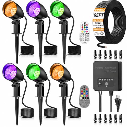RGBW Low Voltage Landscape Lighting Kit