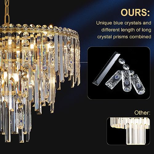 Modern Crystal Chandeliers Luxury Round Chandelier for Dining Room