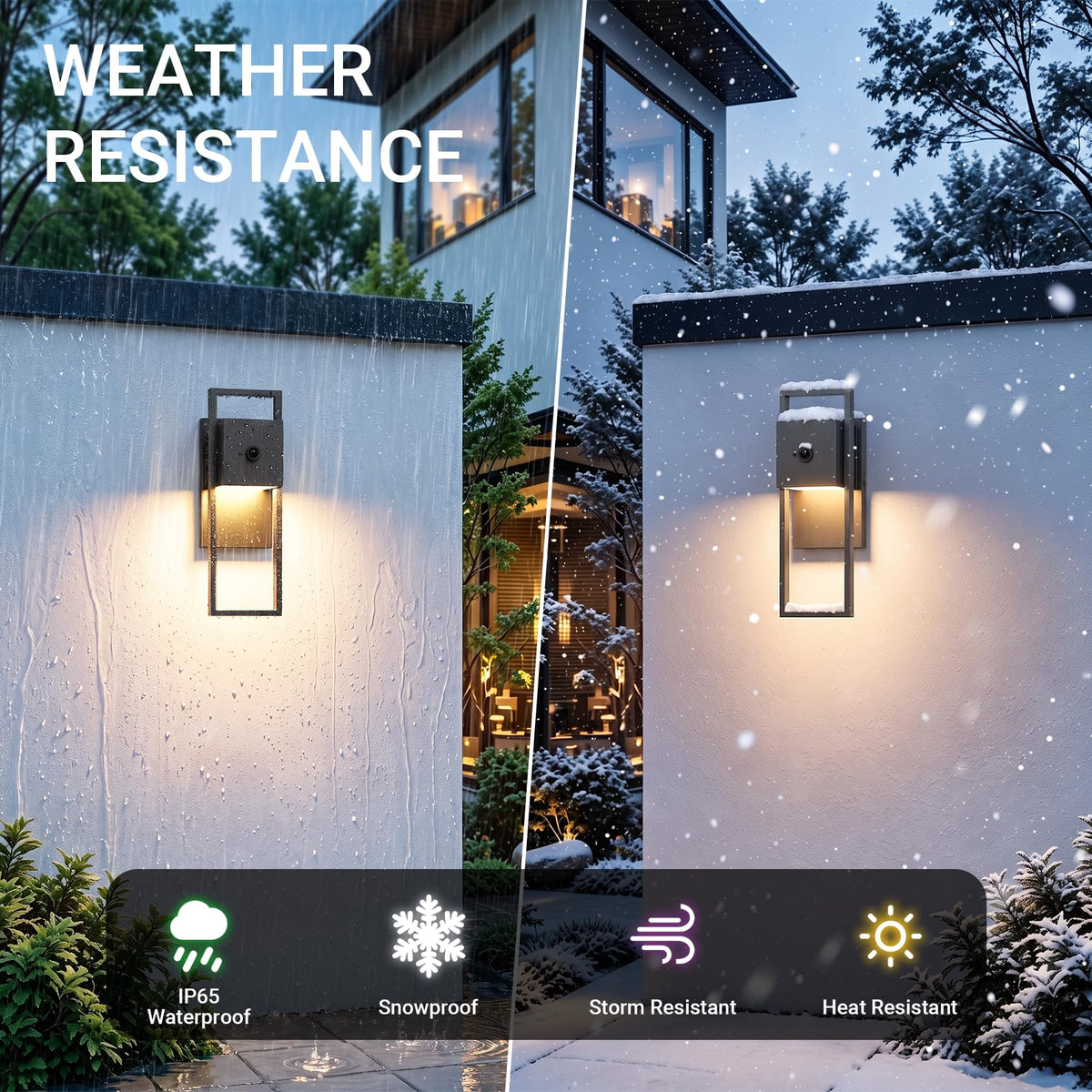 2 PackMotionSensorOutdoorWallLights (Motion Sensor)