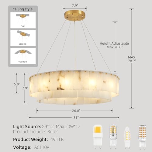 Farmhouse Chandelier Dining Room Light Fixture Over Table Kitchen Island Lighting Rustic Rectangle Living Room Hanging Pendant Light
