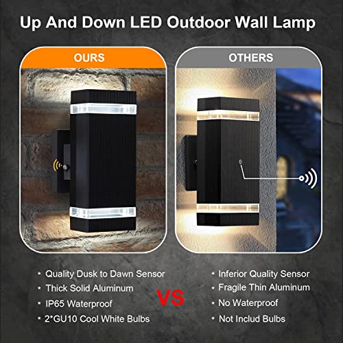 Exterior Lights for House (Square 3 PACK)