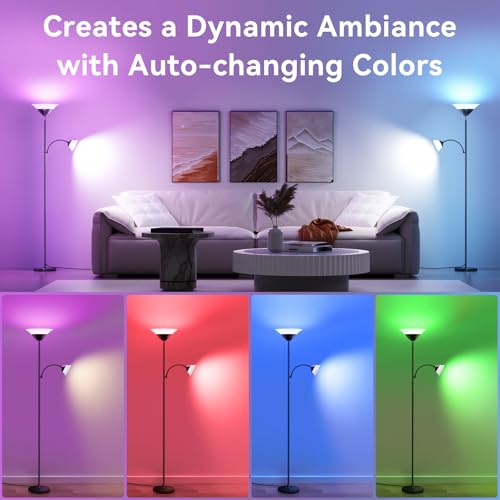 RGB Torchiere Floor Lamp (RGB (Red, Green, Blue))