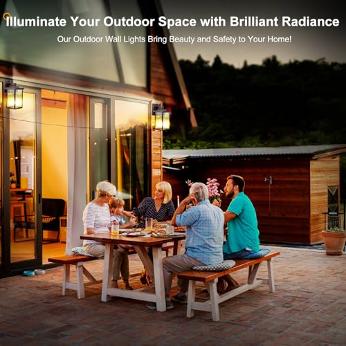 Bronze Dusk to Dawn Wall Mount Porch Lights (Oil-Rubbed Bronze / 10.6''-1 Pack)