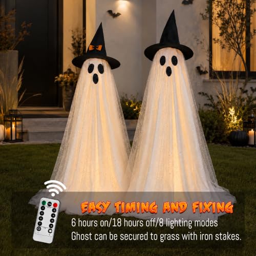 2Packs Halloween Decorations Outdoor (Large ghost)
