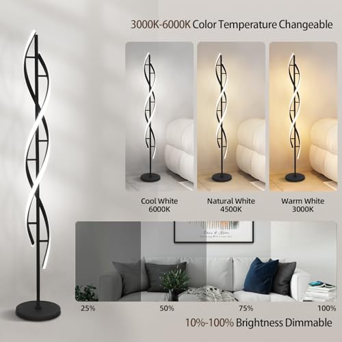 40W LED Floor Lamp (Black)