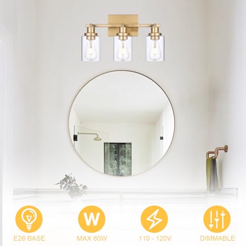 3 Light Gold Tracking Lights (Gold / 3-Light)