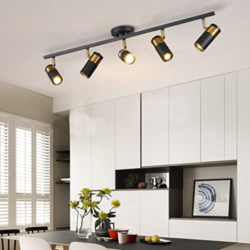 5 Light Track Lighting (Black(5-lights))