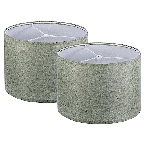 Drum Lamp Shades Set of 2 (Gray)