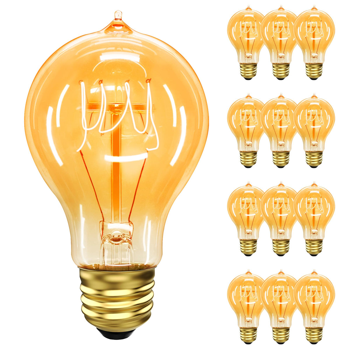 Incandescent Light Bulbs 60 Watt 2700K A19 E26