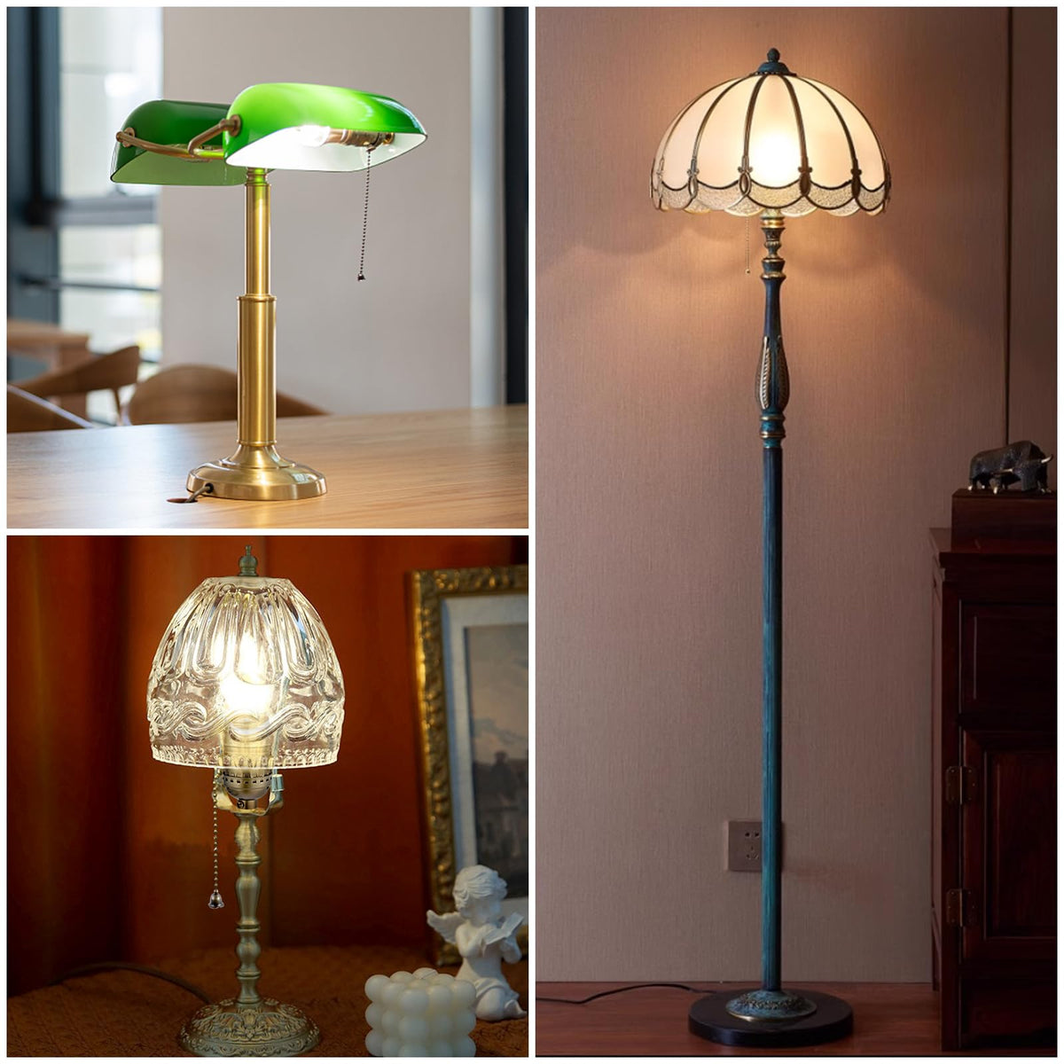 Pull Chain Light Socket Replacement (Antique Brass)