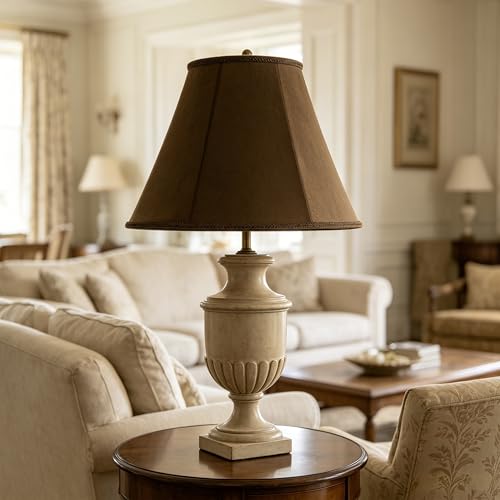 Coffee Velvet Lamp Shades 6"×13"×9.8" Bell Shade﻿ (6*13*9.8in / Coffee-1 Pack)
