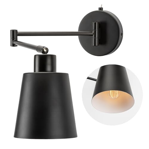 OSYNNIQ Wall Sconce Light with Adjustable Swing Arm for Bedside Reading (STYLE 1)
