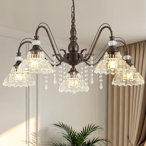 Chandelier with Flower Shade