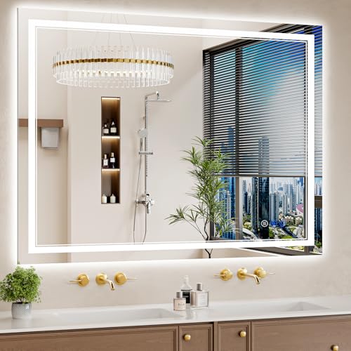 36"x48" LED Bathroom Mirror with Lights (36"L x 48"W)