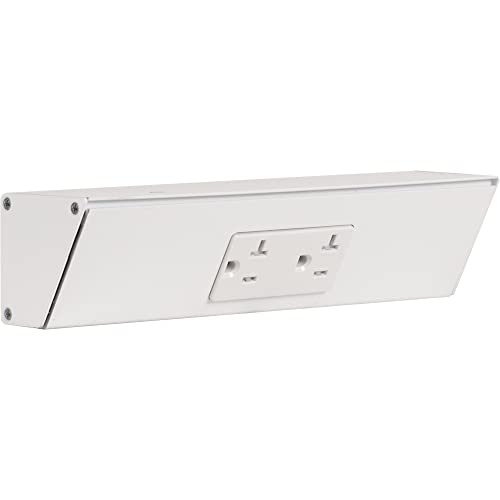 TR Series Angle Power Strip (9 Inch / White)