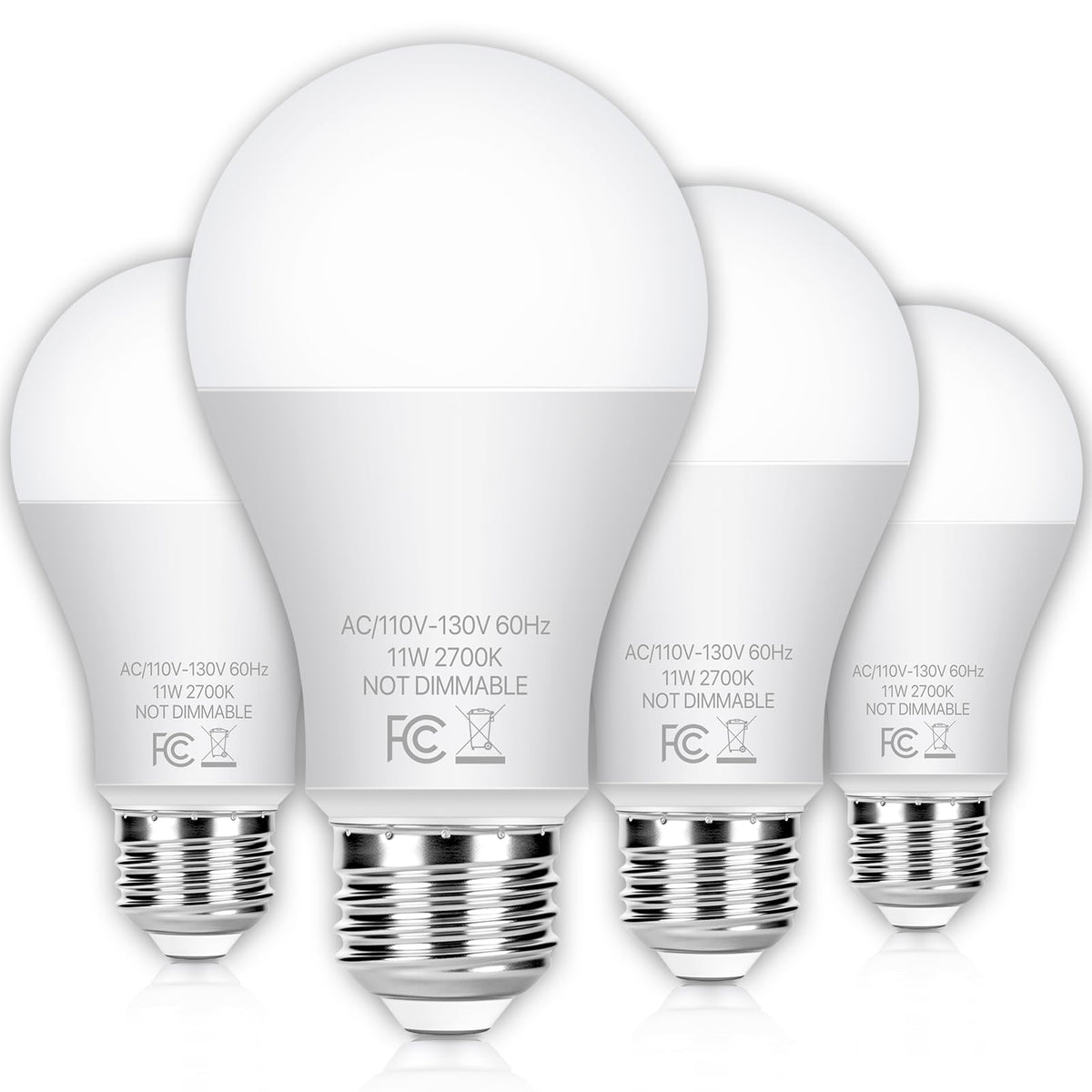 LED Light Bulbs 100 Watt Equivalent Warm White 2700K (2700k Warm White / 4 Count (Pack of 1))