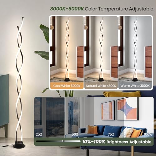 31W Modern Floor Lamp (Black-DNA)