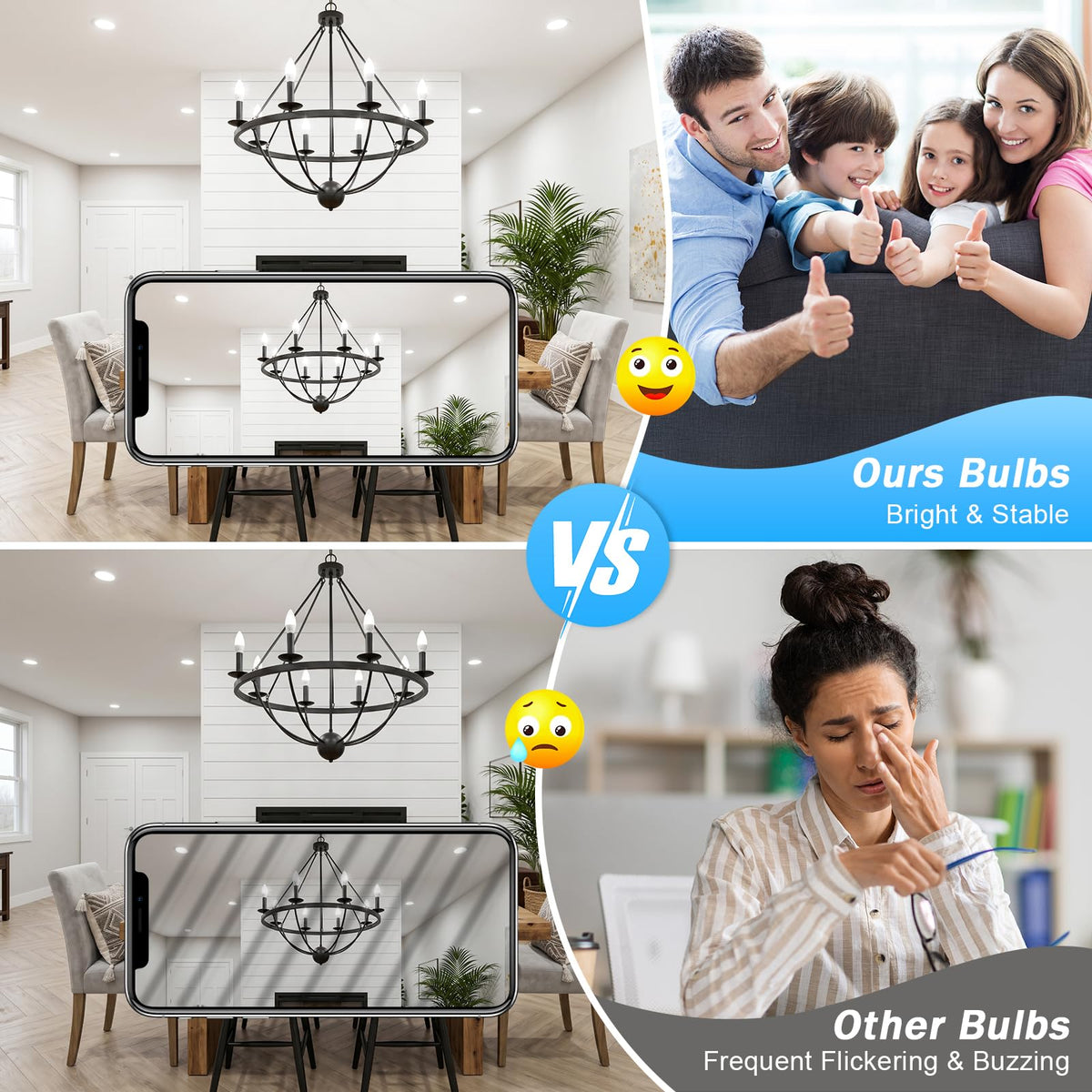 E12 LED Bulbs (5000k Daylight White / 6 Count (Pack of 1))