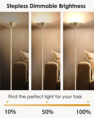 Torchiere Floor Lamp Gold (Gold Torchiere Floor Lamp)