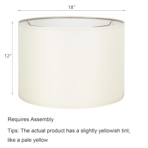 Lampshades Require Assembly (Light Yellow / 18x18x12)
