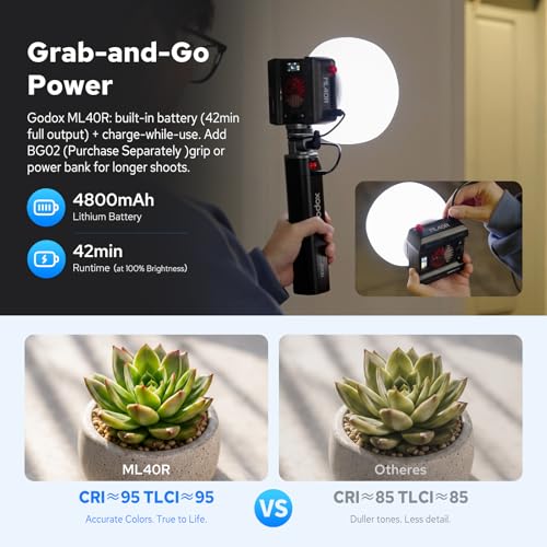 ML40R Mini RGB COB Video Light 40W