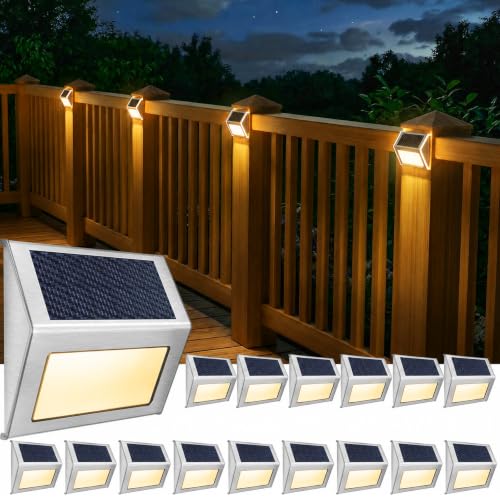 Solar Powered Lights Ideal for Step (Warm White)