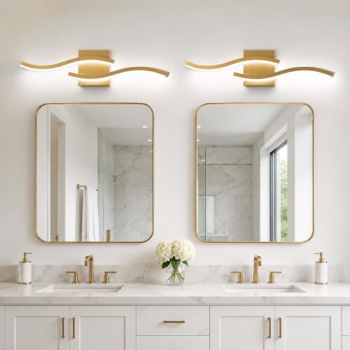 23.62in Gold LED Vanity Light (Gold / 23.62INCH,2 PACKS)