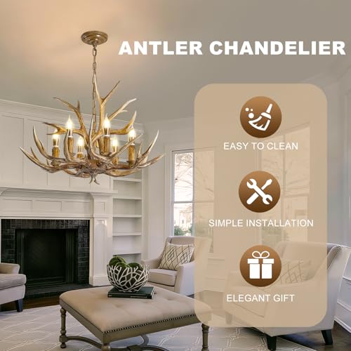 Antlers Chandelier 6 Light (8026-6Light)