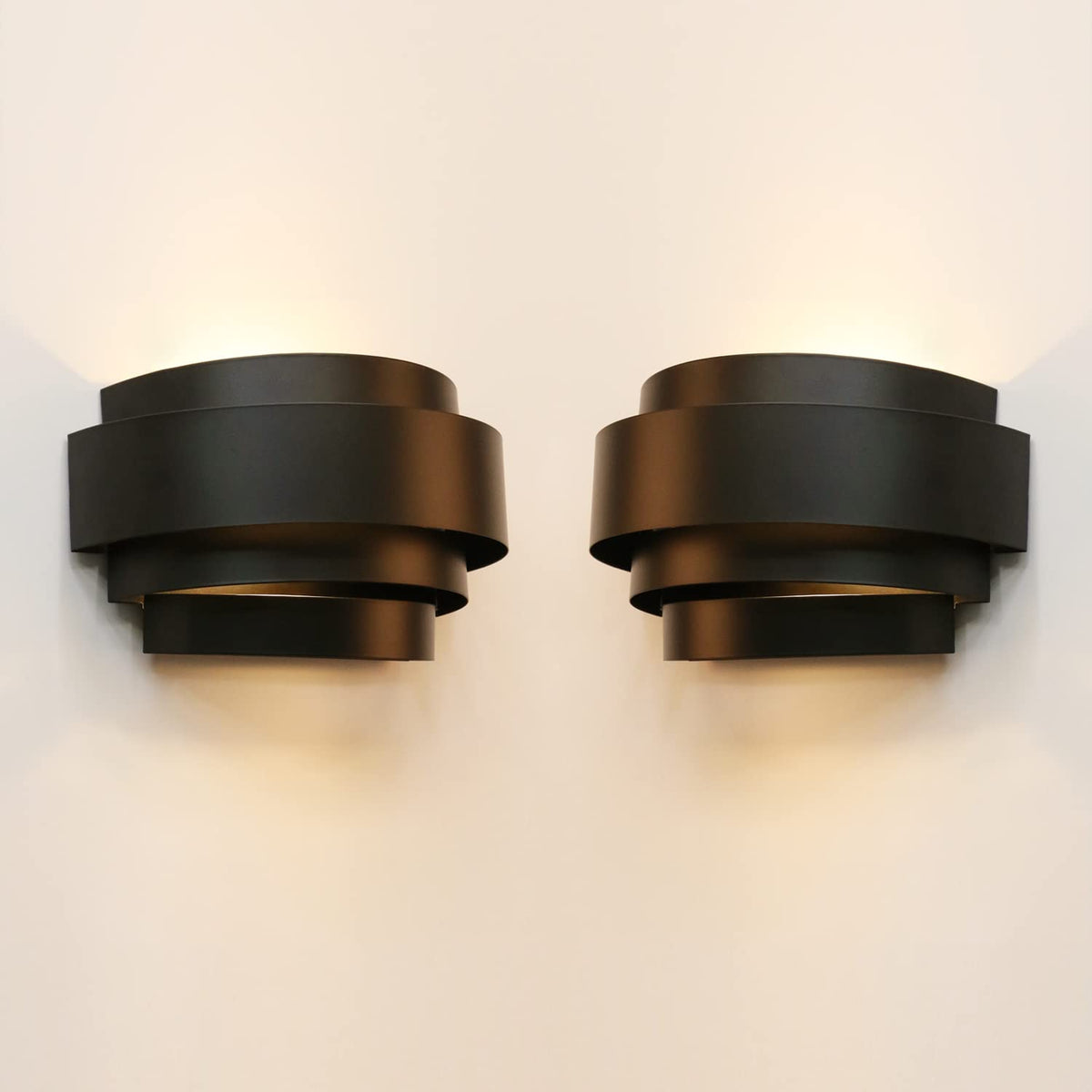 Modern Wall Light (Black 2PCS)