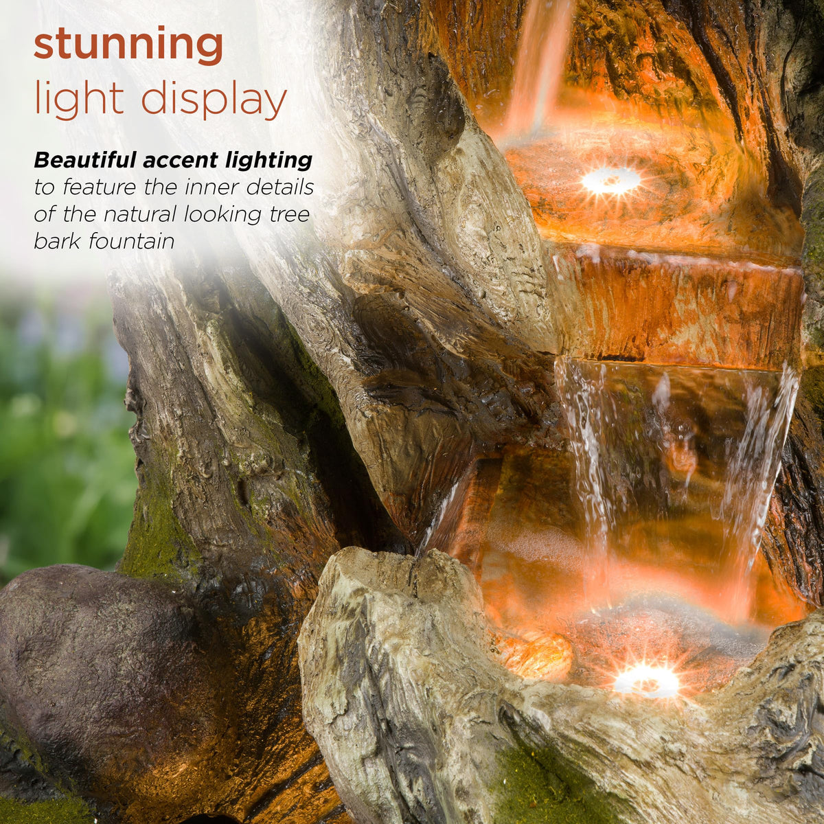 WIN1520 59" Indoor (59" H - 5-Tier Fountain w/ Led's)