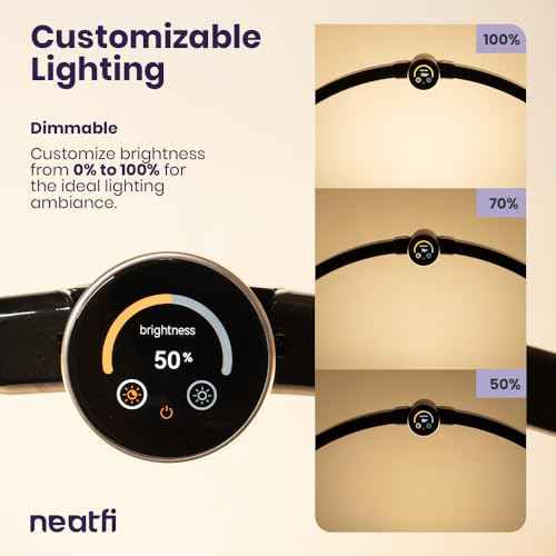 LED Half Moon Desk Lamp (Black-2)