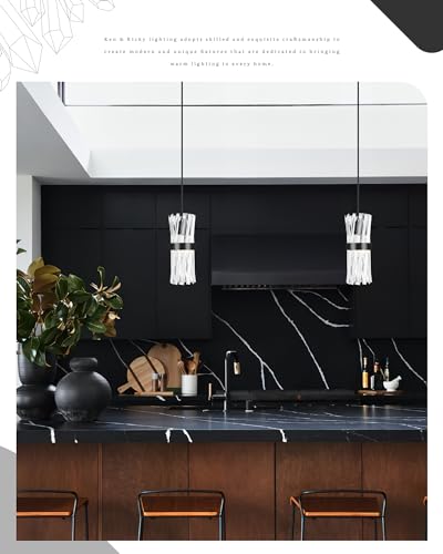 Mat Black Pendant Lights Kitchen Island (Black,3PK)