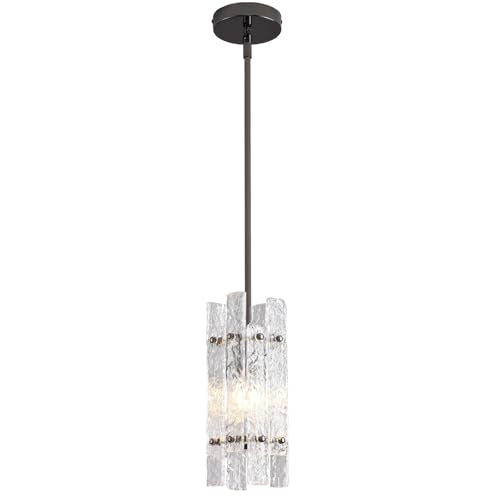 Modern Pearl Black Crystal Pendant Light for Kitchen Island (Pearl Black / 1-Pack(Square))