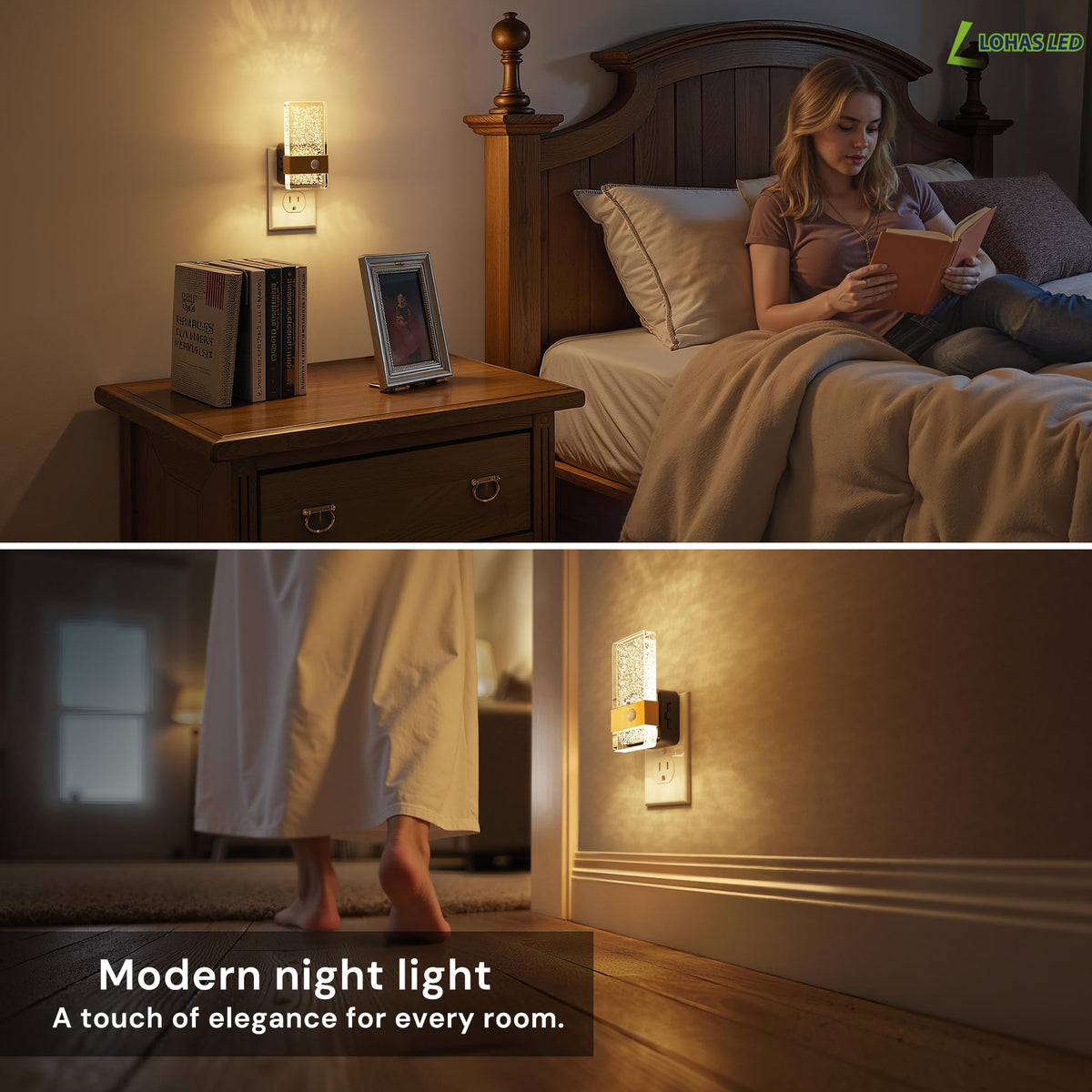 Motion Sensor Night Light (Gold)