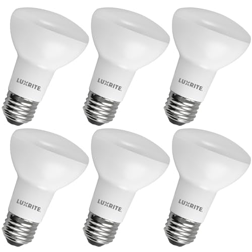 BR20 LED Light Bulb (6 Count (Pack of 1) / 3500k (Natural White))