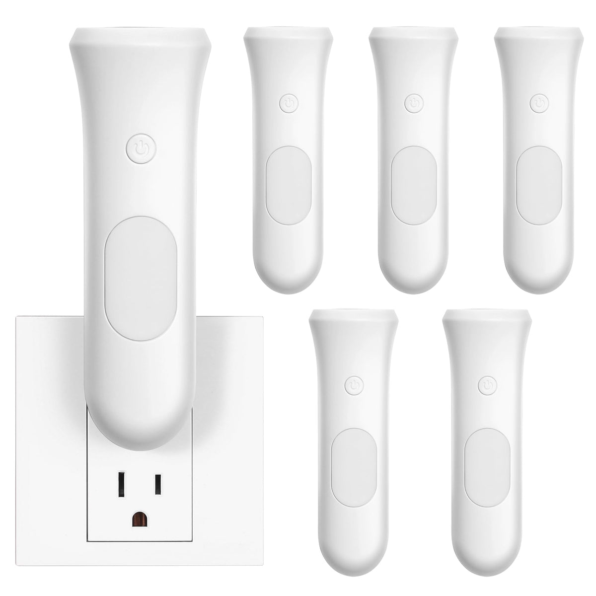 4 in 1 Emergency Lights for Home Power Failure (White / 6 PCS)