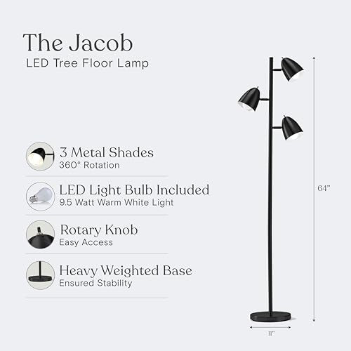 Jacob LED Standing Lamp (Black)