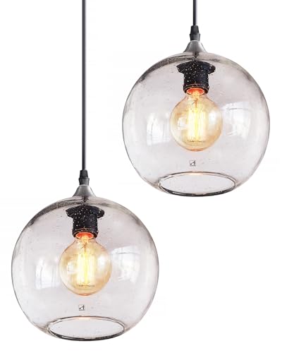 Pendant Lighting (Clear 2-Pack / 8.7" Diam)