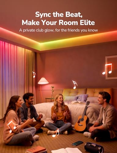 S1 AI Smart LED Strip Lights with IC 65.6FT 2.4G WiFi Bluetooth (65.6FT)