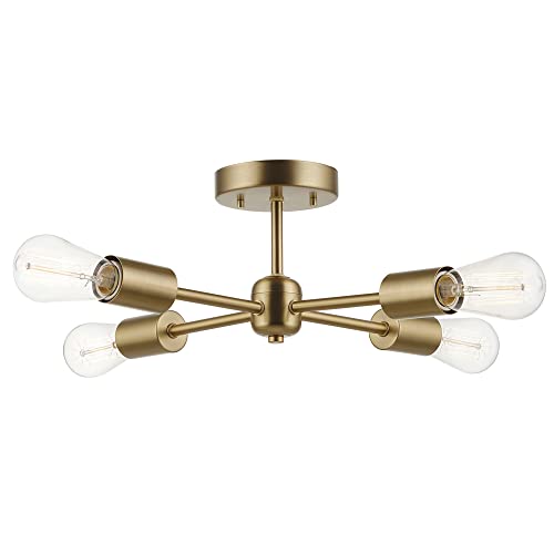 61122 Vane 4 Light Flush Mount Ceiling Light (Sansa)