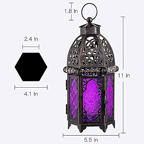 Halloween Decorations Indoor (Large / Purple - 12.8''h)
