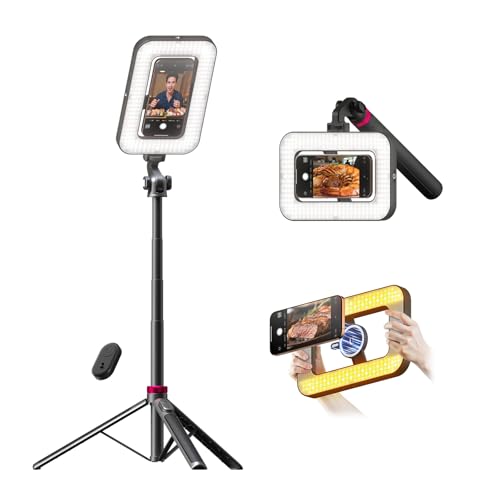 Tripod for iPhone with Light (Black)