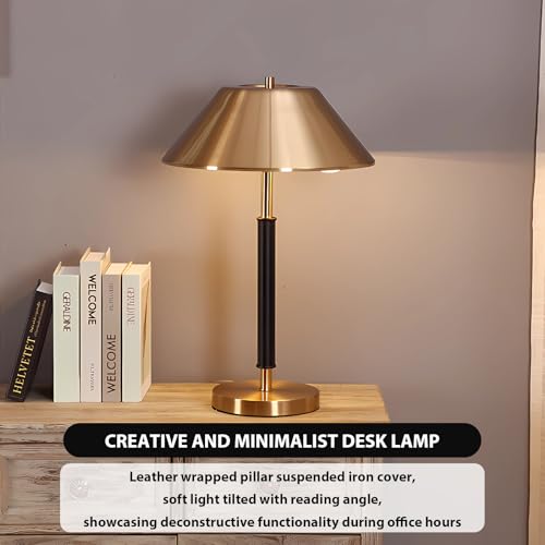 Modern Metal Table Lamp with Fabric Shade Adjustable Arm E27 Base Eye Protection for Office Study Living Room Bedroom