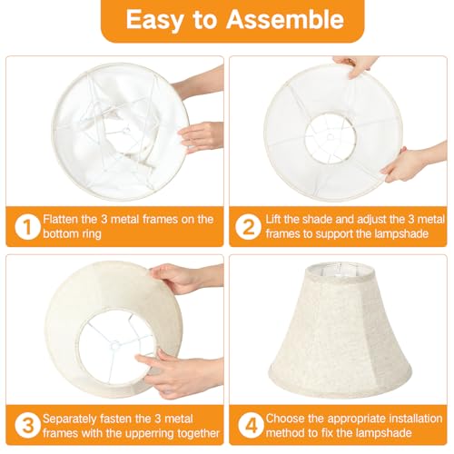 Lamp Shades Set of 2 for Table Lamps (Beige)