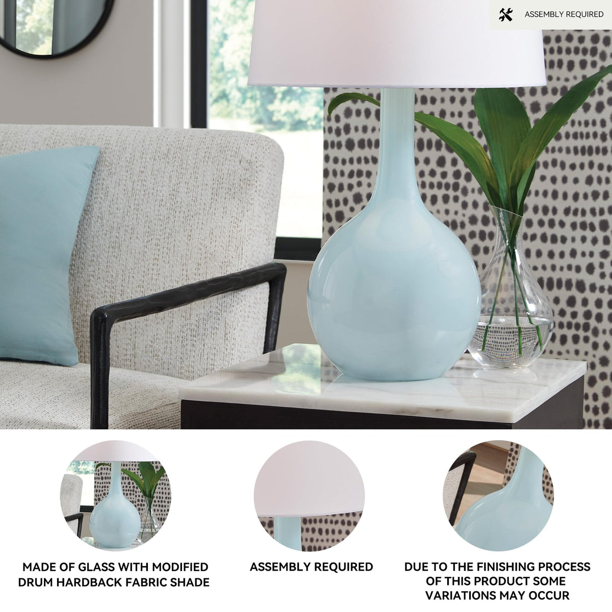 Rylanton Table Lamp (Aqua / Table Lamp)