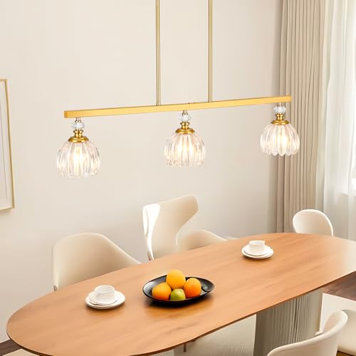 Gold Island Light for Kitchen (3-Light / Gold)
